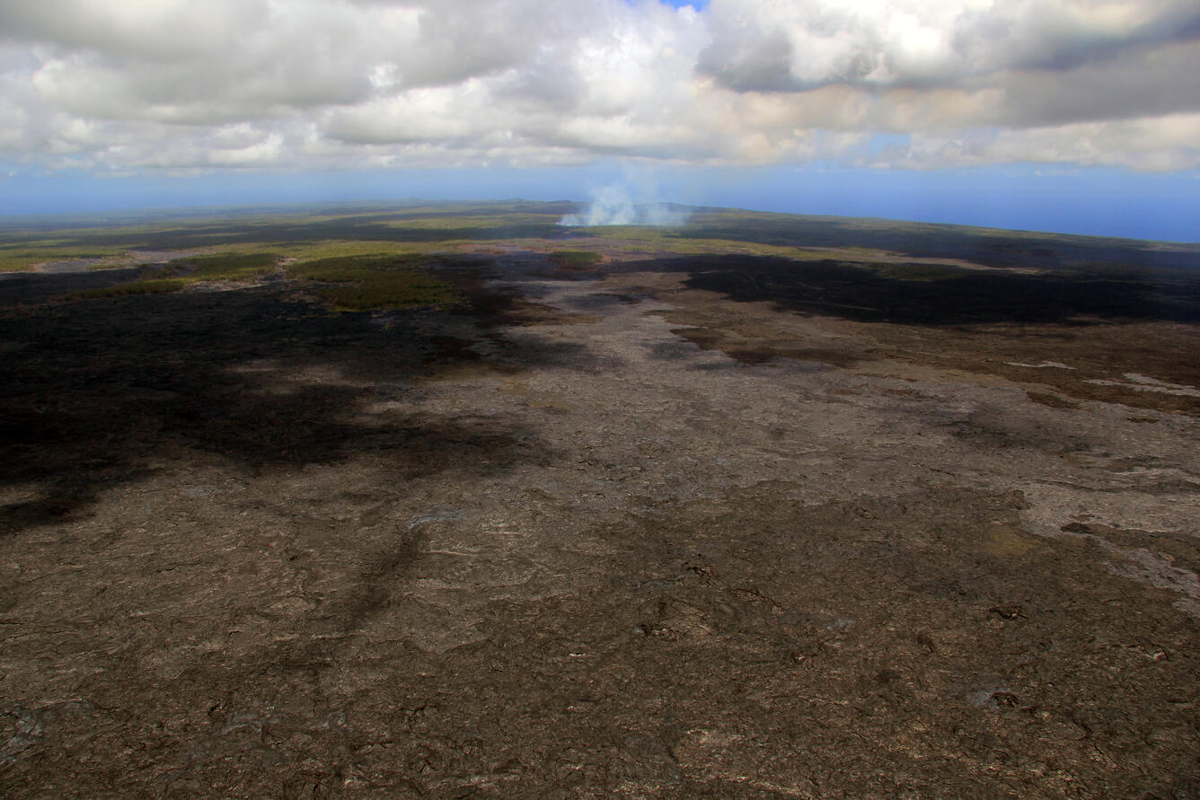 June 27 lava flow remains active in forest northeast of Pu‘u ‘Ō‘ō...