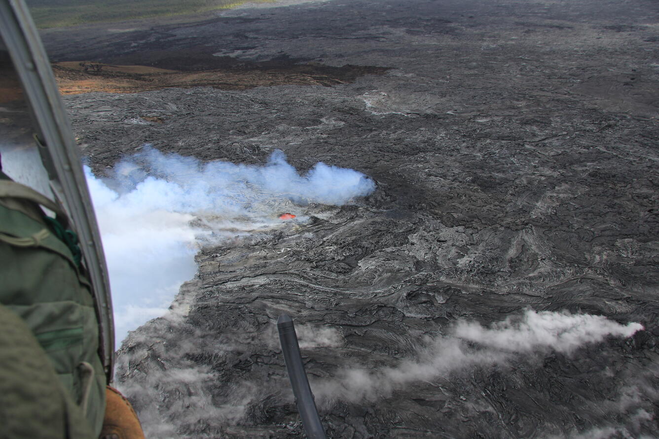 Vents on Pu‘u ‘Ō‘ō's northeast flank...