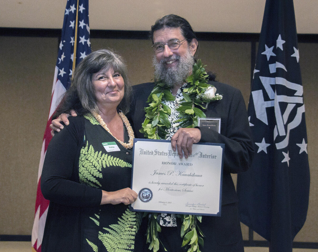 HVO scientist Jim Kauahikaua receives Meritorious Service Award...