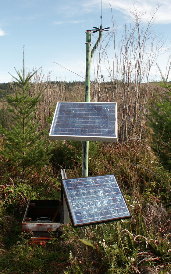 Acoustic Flow Monitor station in the Puyallup River valley that is ...