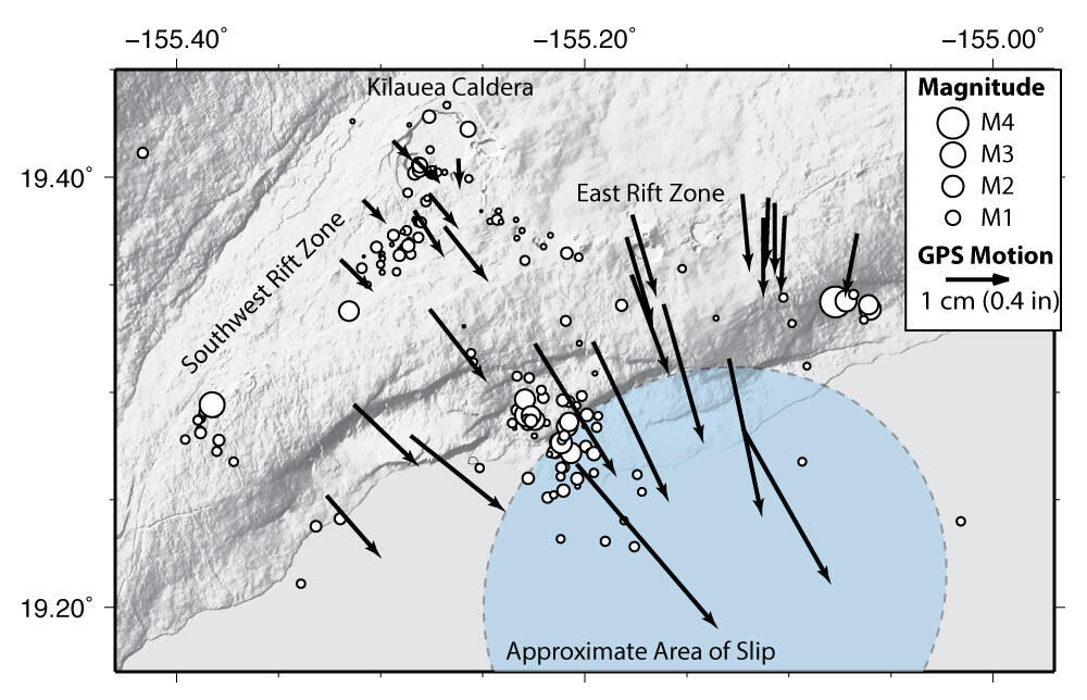 Researchers Record Slow, Unsteady Movement on the South Flank of Kī...