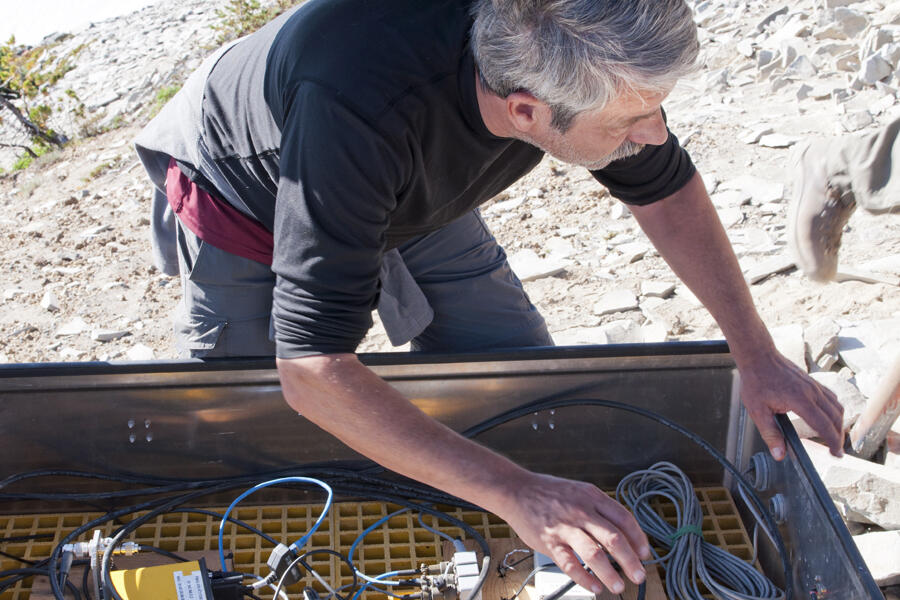 Monitoring equipment rewiring and battery replacement at Panhandle ...