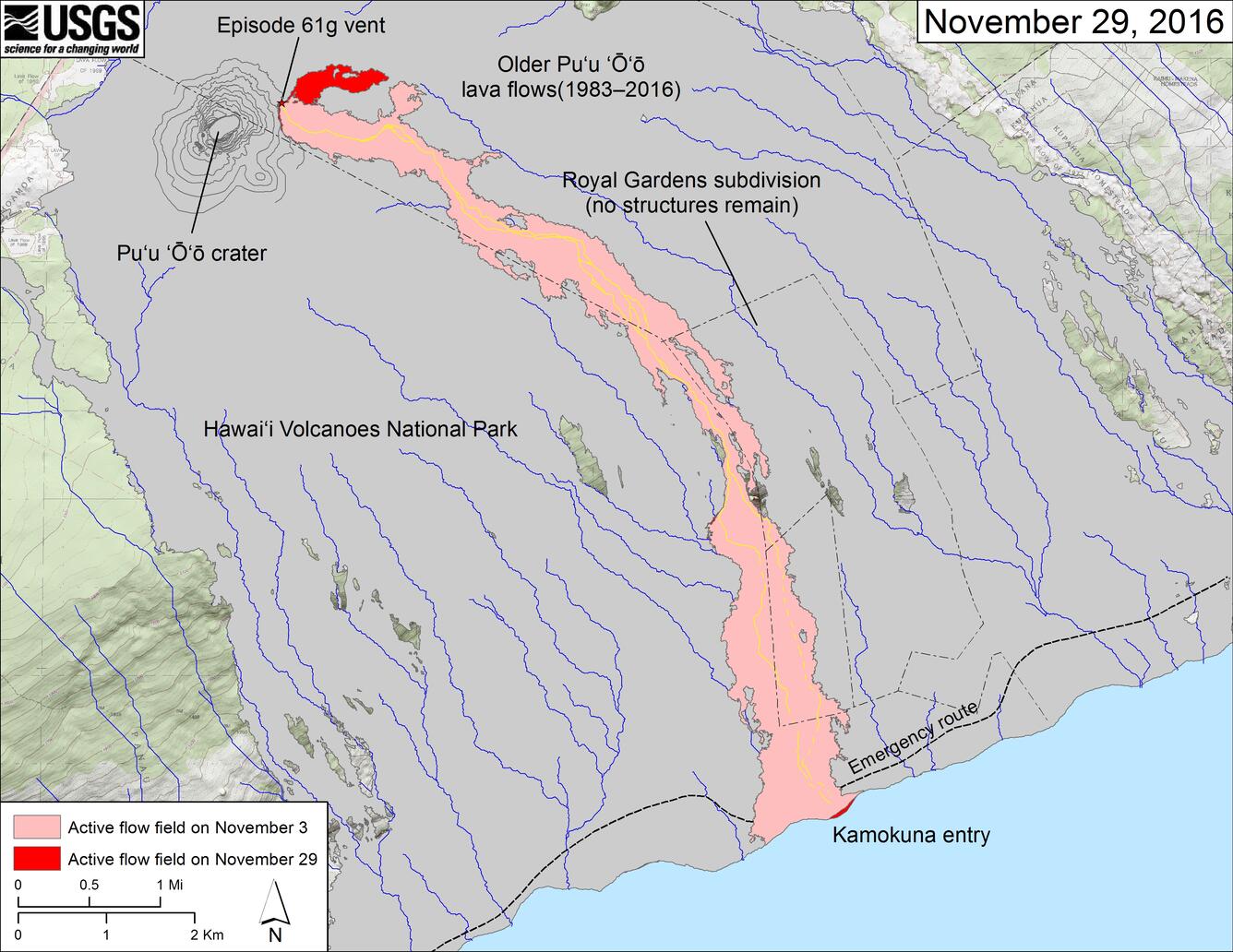 Map of flow field...