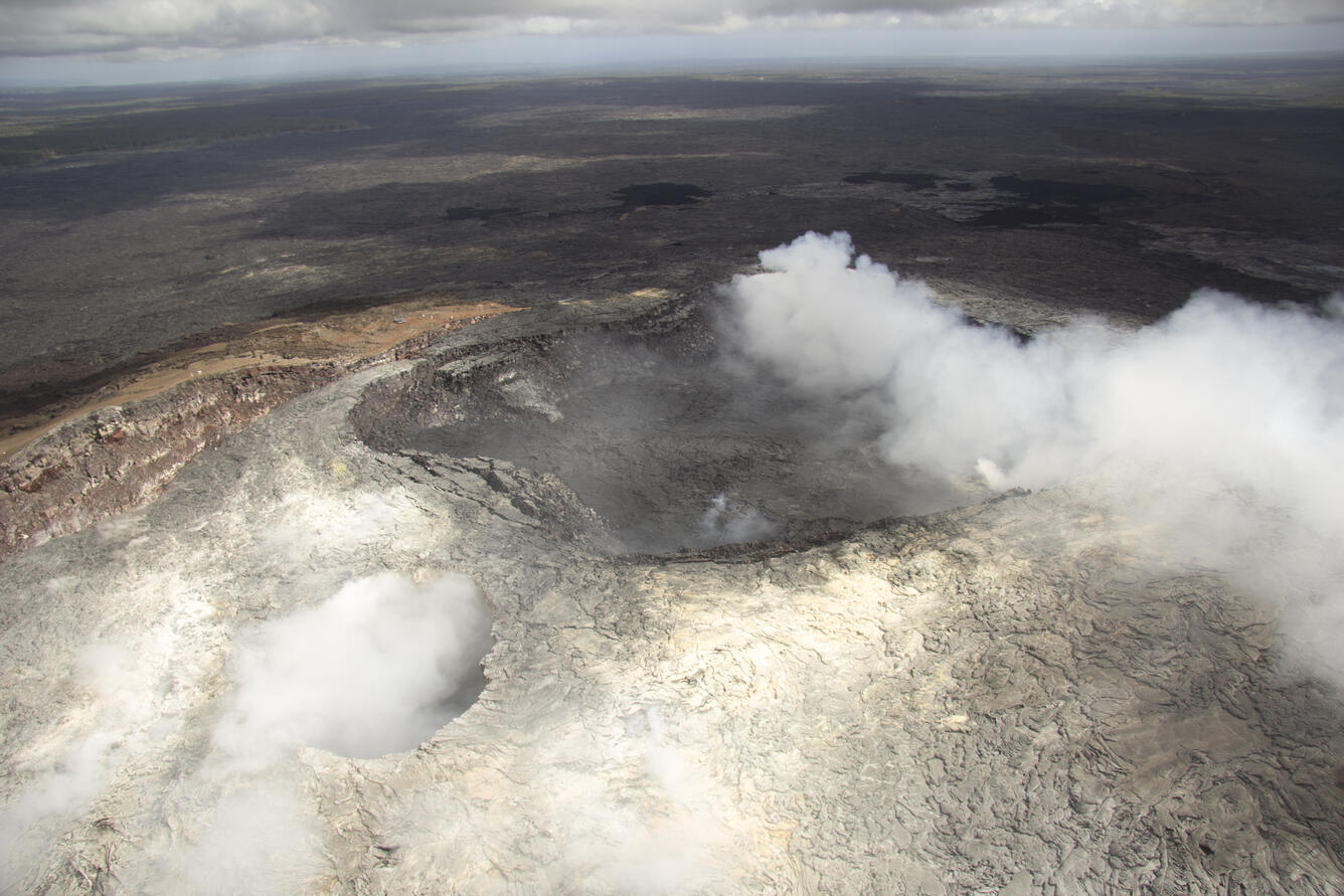 There has been little change at Pu‘u ‘Ō‘ō over the past several mon...