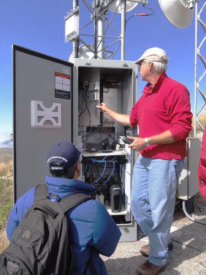 Communications system at Johnston Ridge Observatory houses technolo...