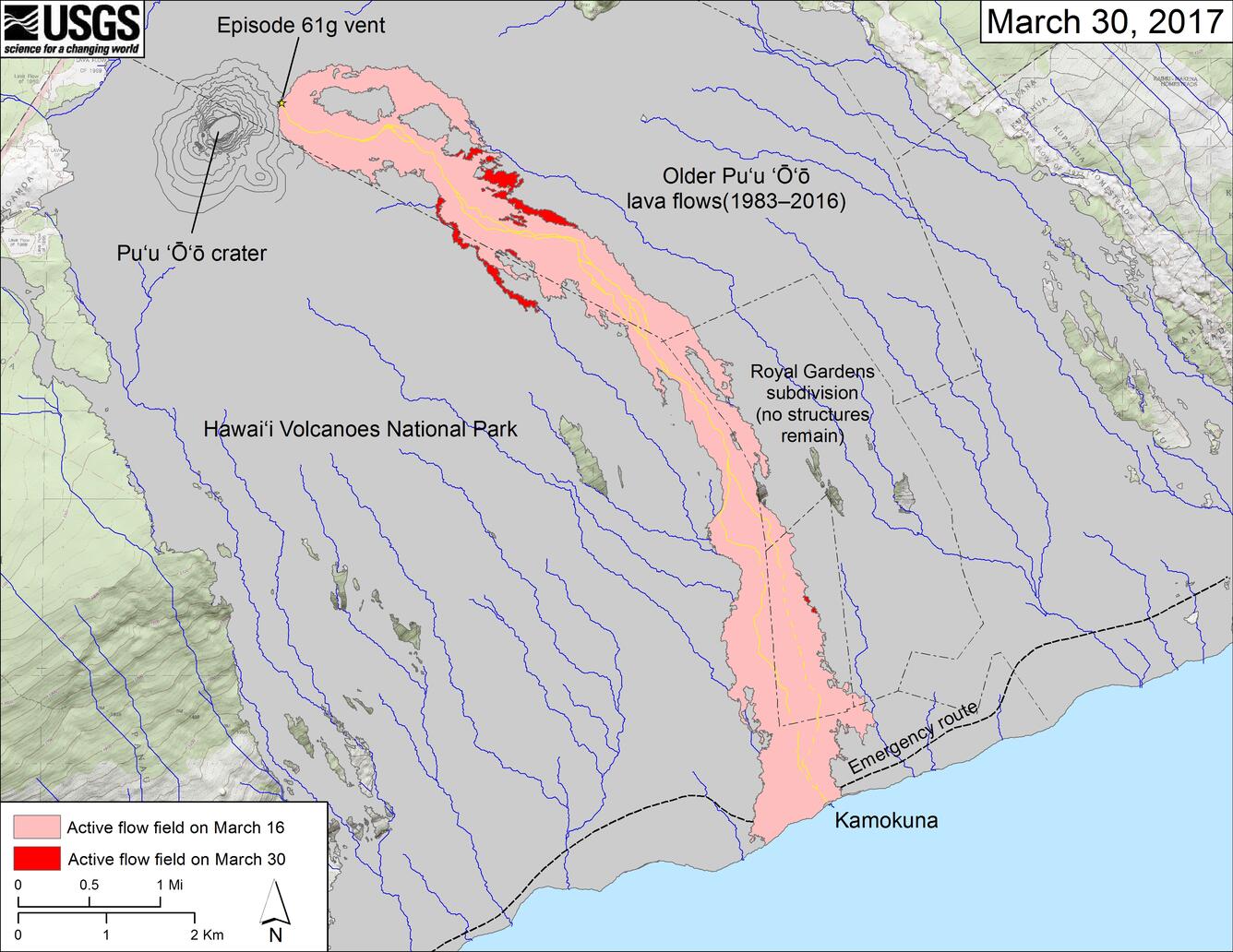 Map of flow field...