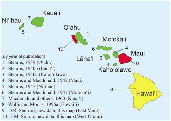 State of Hawai`i geologic map available online...