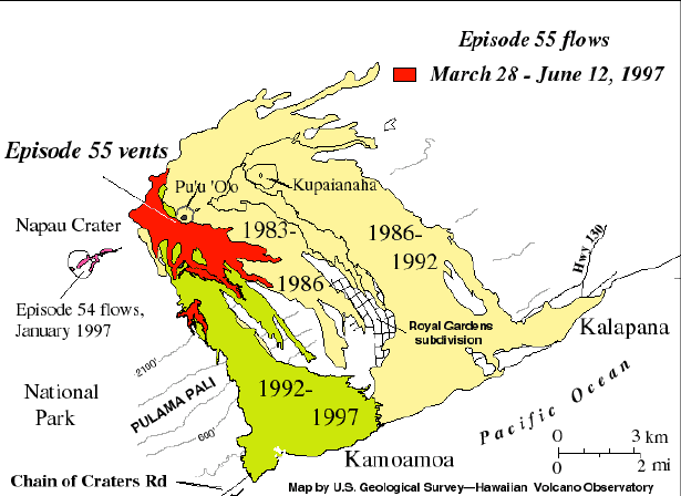 Kīlauea Eruption Update—June 13, 1997...