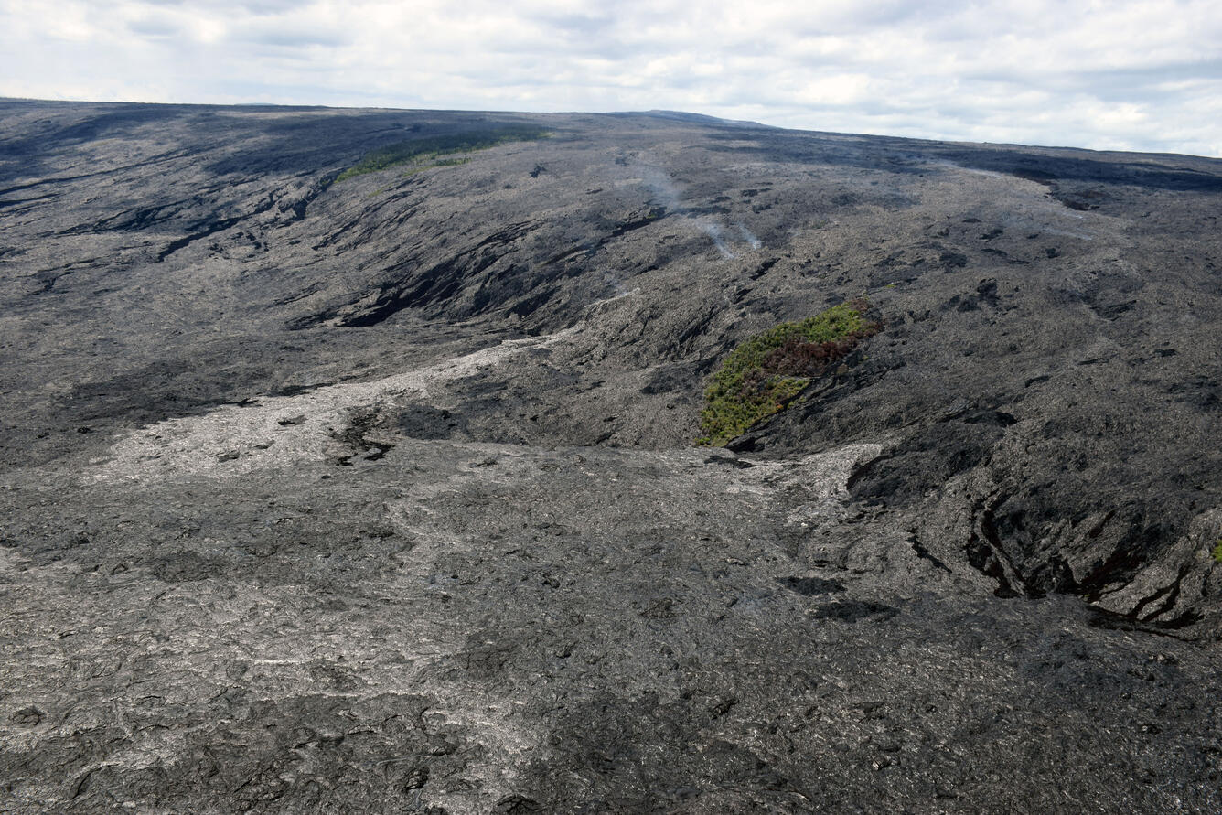 Today, two recent breakouts (lighter in color) were visible on the ...