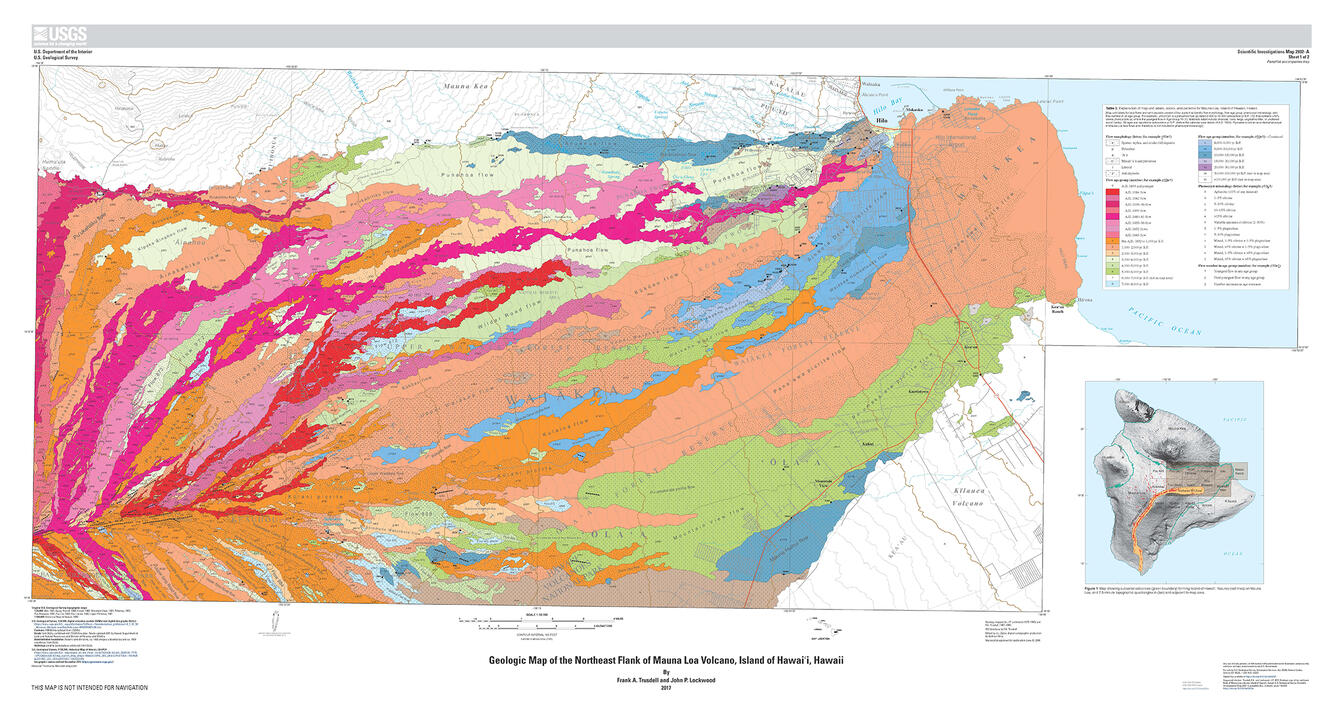 New map reveals geologic history of Mauna Loa Volcano's northeast f...