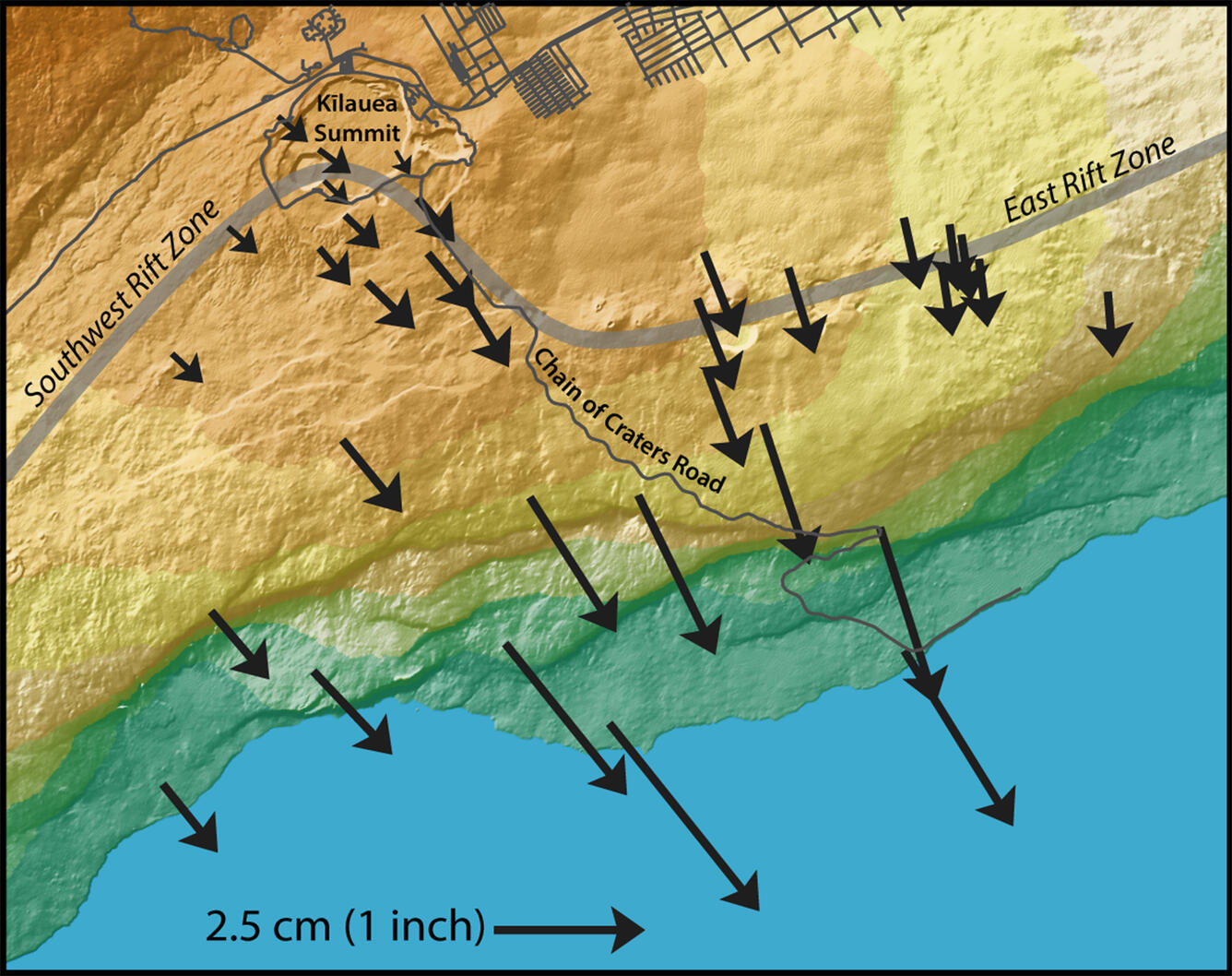 Slow slip event on Kīlauea Volcano's south flank is expected this y...