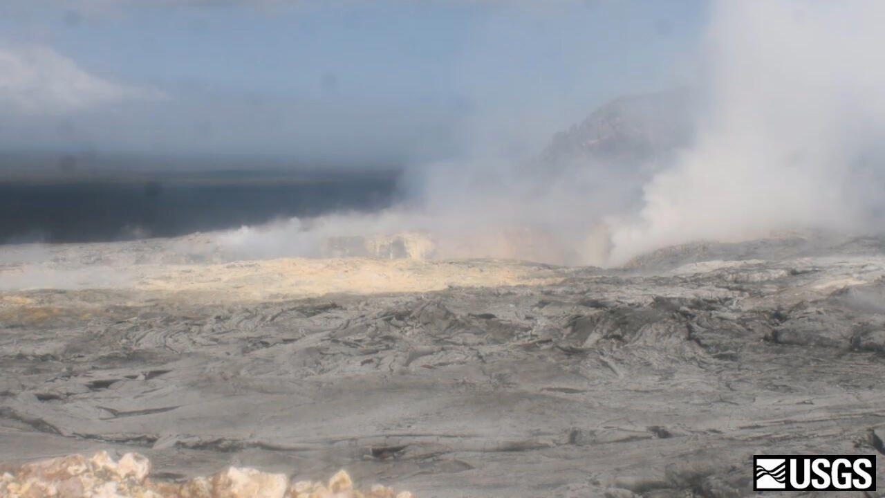 Time-lapse image sequence of small collapse in Pu‘u ‘Ō‘ō in Februar...