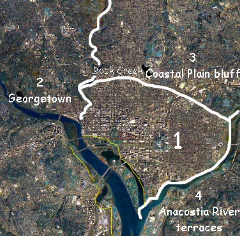 Washington DC's Four Areas...