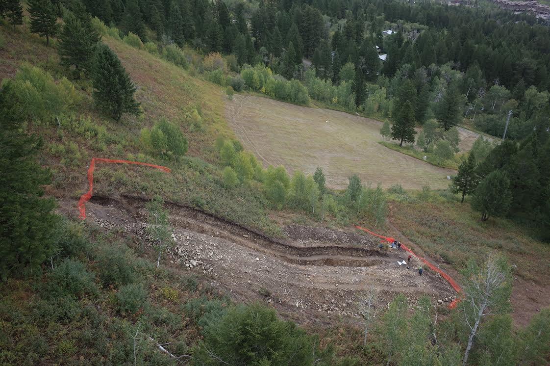 Trench across the Teton Fault, Wyoming...