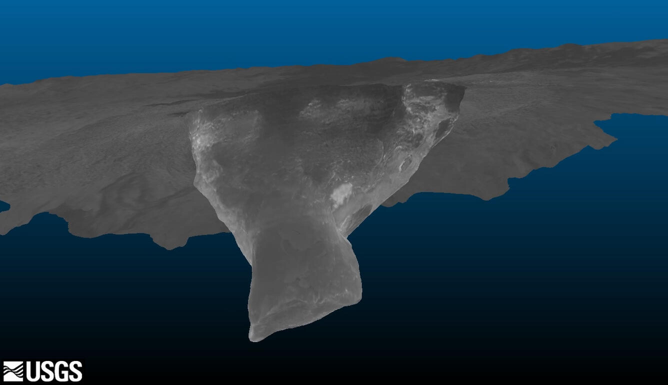 New 3D model of the drained crater at Pu‘u ‘Ō‘ō...