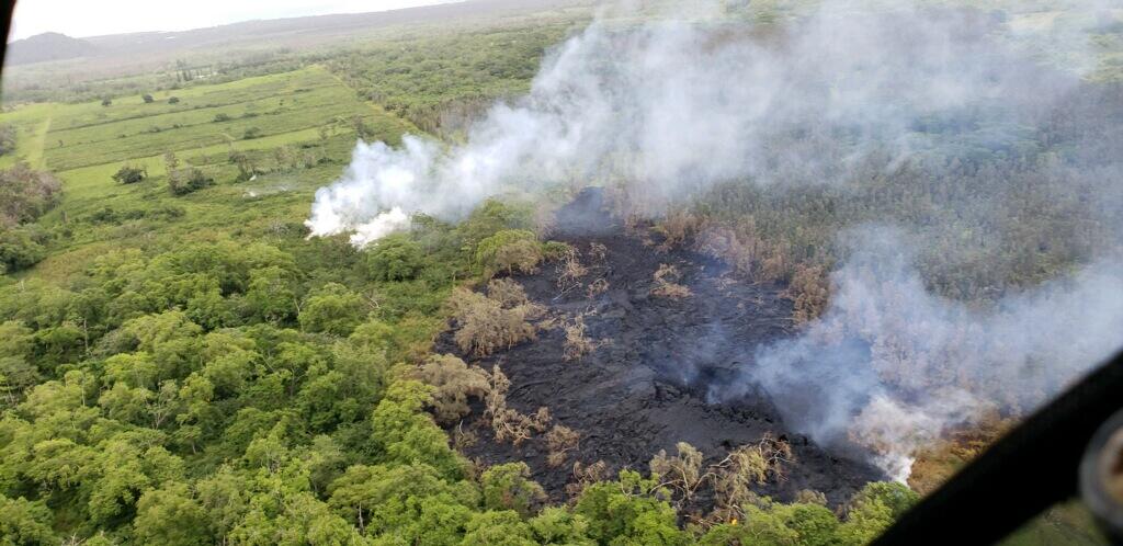 At 18:14 HST, received this photo from a Hawaii County Fire Departm...