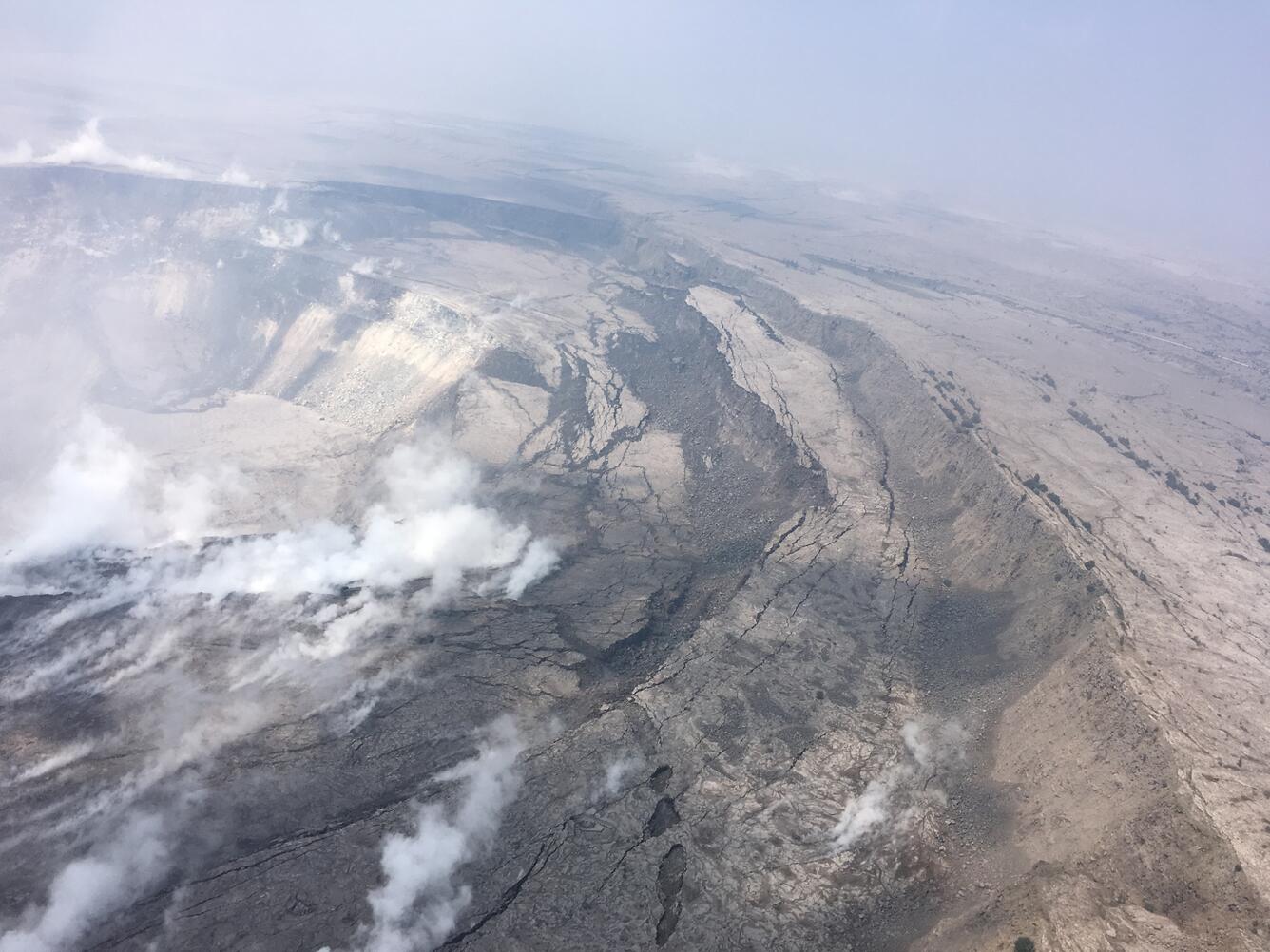 Kīlauea Volcano's summit...