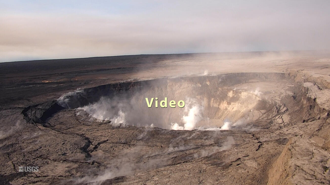 UAS survey of Halema‘uma‘u crater rim...