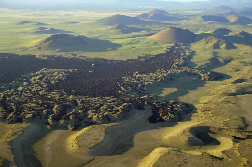 The northern end of San Francisco Volcanic Field several cinder con...