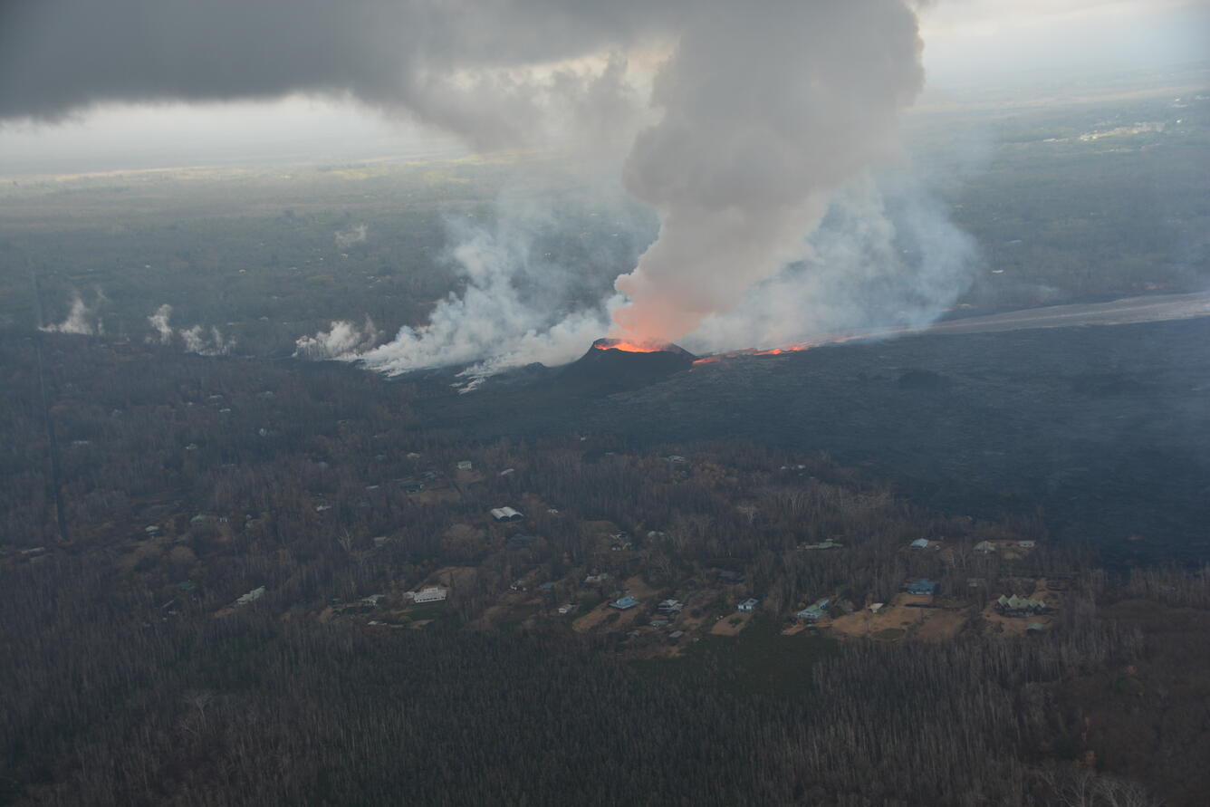 Kīlauea Volcano's lower East Rift Zone...