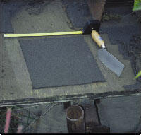 Collection of measured-area tephra samples from hard surfaces after...