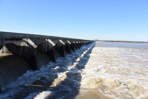 Image: Flooding at the Bonnet Carré Spillway