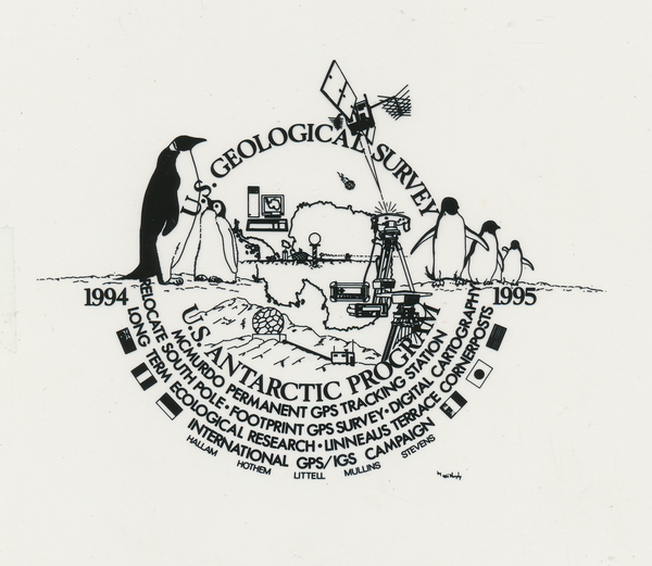 Transparent acrylic print. 1994–95. Global Positioning System (GPS) Footprint Project