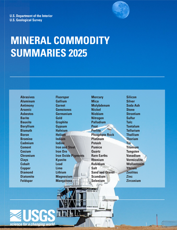 Mineral Commodity Summaries 2025 cover