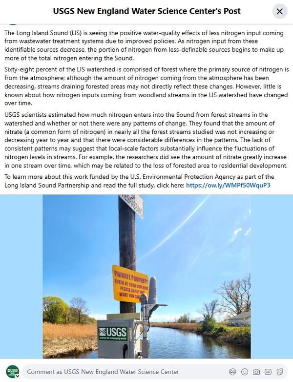 A screenshot of a Facebook post.