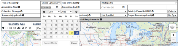 CIDR acquisition Start Date