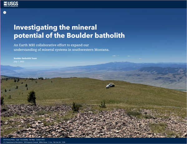 Geonarrative screenshot showing field area