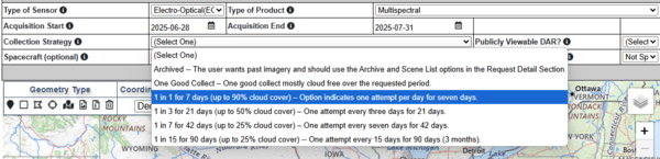 CIDR Collection Strategy Options