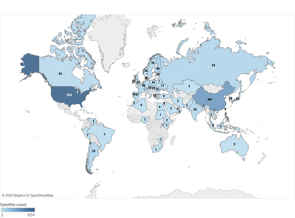Map of Earth Observing Satellites 