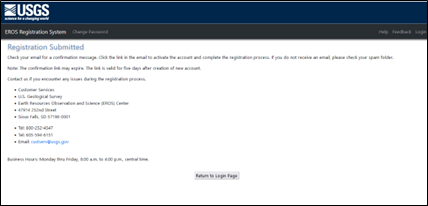 ERS Registration Submitted