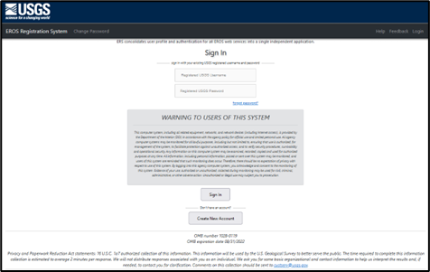 ERS Forgot Password? 
