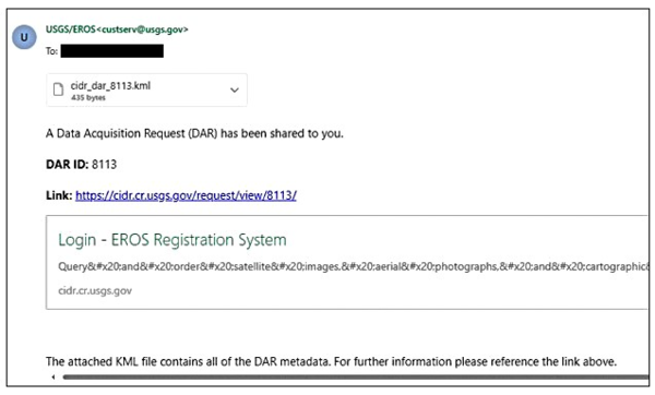 CIDR Email Body