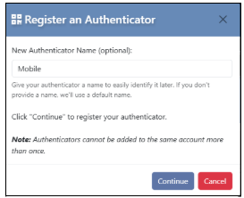 Register an Authenticator