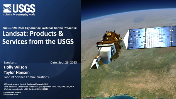 Title slide with illustration of satellite above the Earth and text alongside