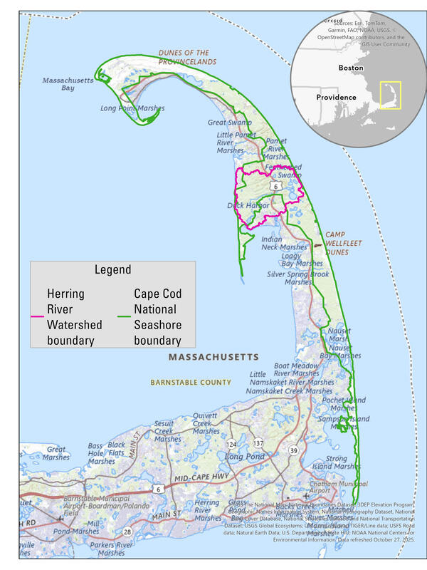 Herring River restoration project study area