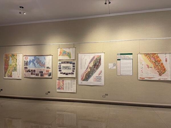National Park geologic maps Art Hallway Exhibit May 2025