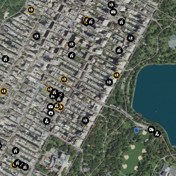 The National Map with Aerial Imagery layer provides visual and contextual information in one view 