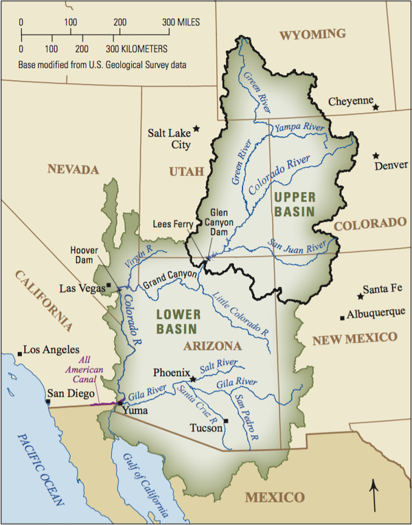 Large Map of the Colorado River Basin