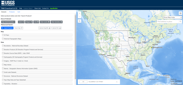 Screenshot of The National Map Downloader