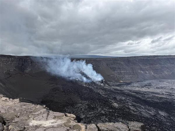 Color photograph of degassing vent 