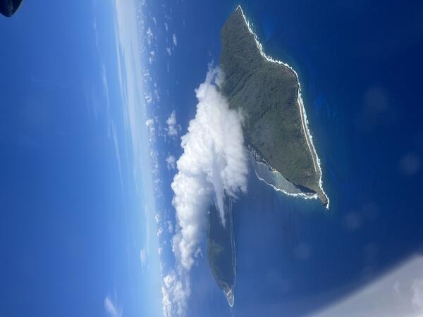 Color photograph of island in ocean