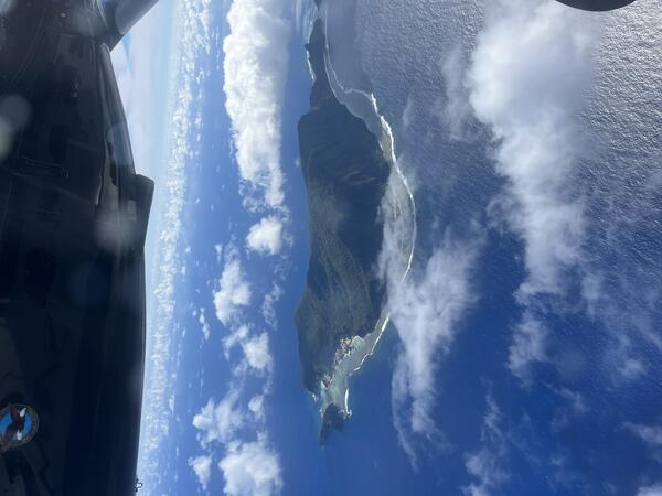 Color photograph of island in ocean