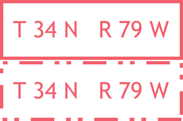 PLSS Township / Range and Protracted Boundaries Symbols