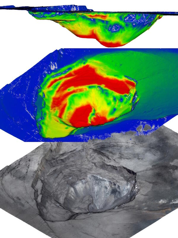 3D models derived from UAS-acquired data of the summit of the Kilauea Volcano during a period of the 2018 eruption