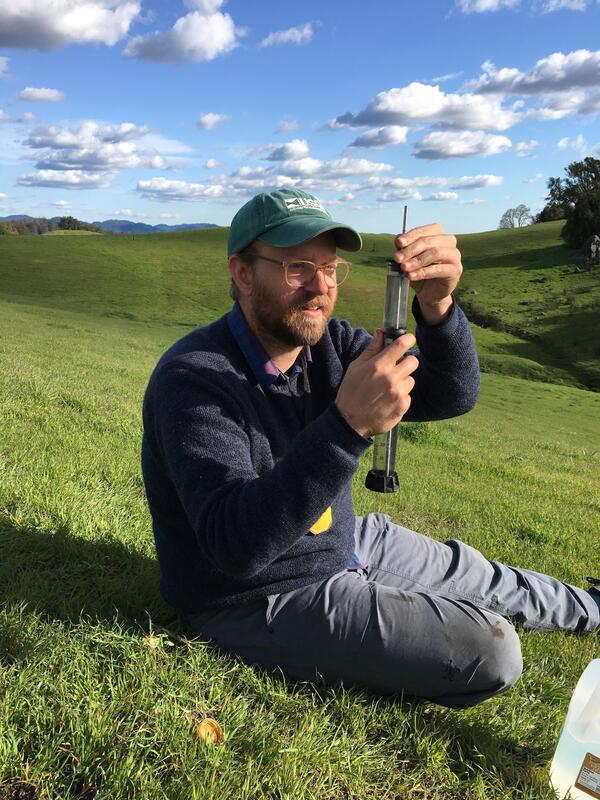 Adjustment of tension in infiltrometer to measure post-fire recovery.