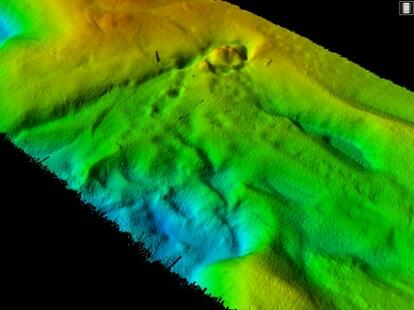 Image shows seafloor features.